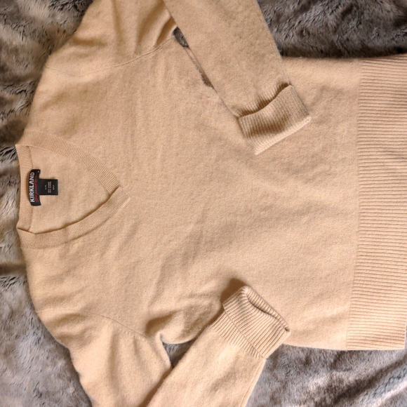 M/L 💯% CASHMERE - Camel Colour - Picture 1 of 4